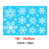 2022 Removable Christmas PVC Static Sticker Santa Elk Window Stickers Beautify Snowflake Wall Decals New Year Party Glass Paste