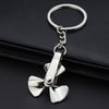 Creative gift car metal keychain turbo gear hub pendant brake disc shock absorber Pendant