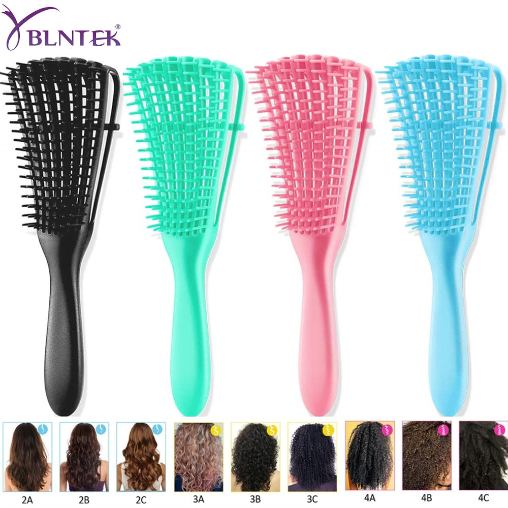 YBLNTEK Detangling Hair Brush Scalp Massage Hair Comb Detangling Brush for Curly Hair Brush Detangler Hairbrush Women Men Salon