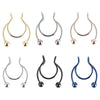 1pcs U Shaped Fake Nose Ring Hip Hoop Septum Rock Stainless Steel Magnet Nose Piercing Punk Piercing Body Jewelry Free shipping