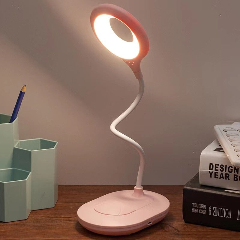 Creative Elephant Animal Led Table Lamp Charging Plug-in Dual-Use Three-Color Temperature Adjustable Learning Table Lamp