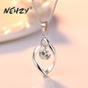 NEHZY 925 sterling silver women's fashion new jewelry high quality crystal zircon retro simple pendant necklace long 45CM