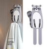 Cute Magnetic Hooks Removable Fridge Sticker Refrigerator Message Magnet Coat Hanger Key Holder Storage Hook (Hedgehog)