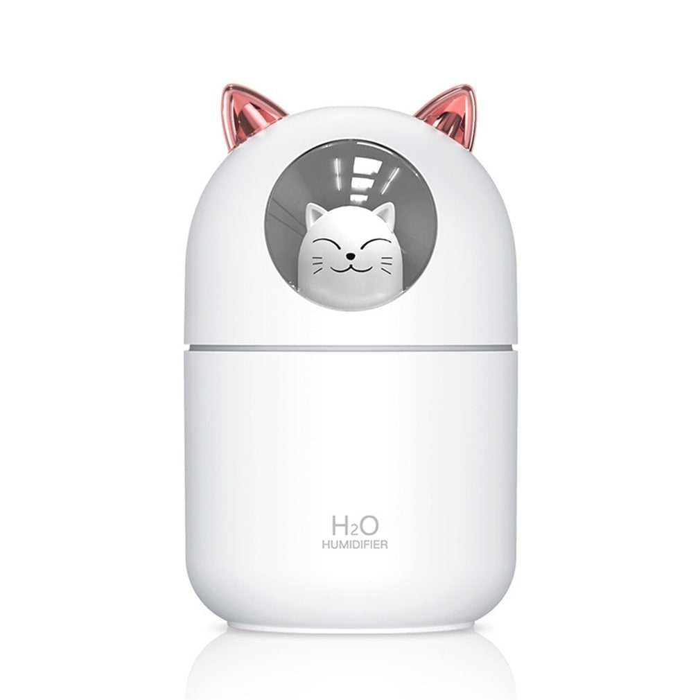 LED Light Cartoon Cat Humidifier