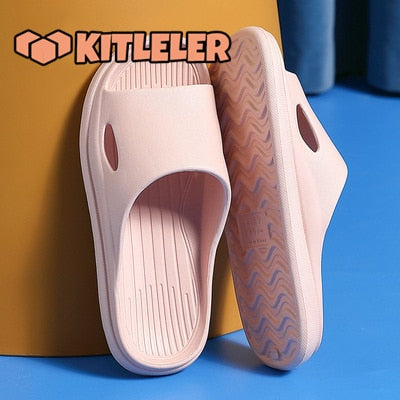 Bathroom vip Anti-slip Shoes Women Thick Platform Slippers Summer Beach Eva Soft Sole Slide Sandals Leisure Men Ladies Indoor