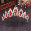 2019 New Fashion Baroque Luxury Crystal AB Bridal Crown Tiaras Light Gold Diadem Tiaras for Women Bride Wedding Hair Accessories