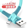 USB Data Cable For iPhone 12 Mini 12 Pro Max X XR 11 XS 8 7 6s Liquid Silicone Charging Cable USB Data Cable Phone Charger Cable