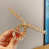 2021 New Women Elegant Gold Silver Hollow Geometric Metal Hair Claw Vintage Hair Clips Headband Hairpin Fashion Hair Accessories