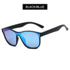 HOOBAN 2021 New Square Polarized Sunglasses Men Women Fashion Square Male Sun Glasses Brand Design One-piece Lens Eyewear UV400