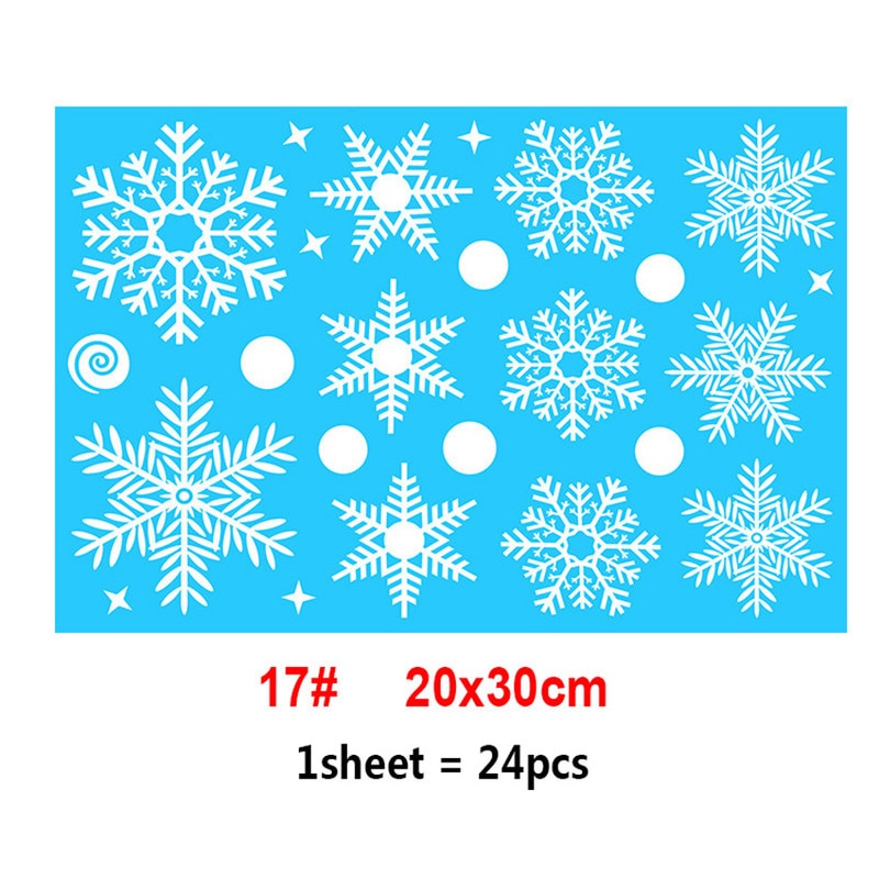 2022 Removable Christmas PVC Static Sticker Santa Elk Window Stickers Beautify Snowflake Wall Decals New Year Party Glass Paste