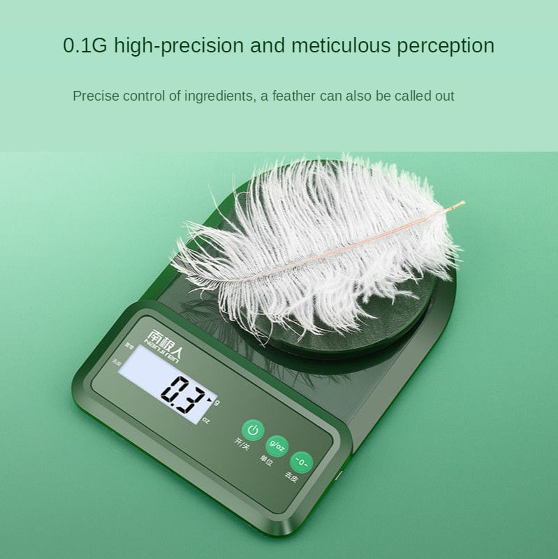 Kitchen Electronic Scale High Precision Gram Measuring Scale Food Jewelry Scale Accurate Baking Scale Household 1G Balance 0.1G