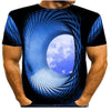 Effet optique 3D, tee-shirt pour homme.