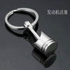 Creative gift car metal keychain turbo gear hub pendant brake disc shock absorber Pendant