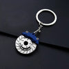 Creative gift car metal keychain turbo gear hub pendant brake disc shock absorber Pendant