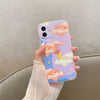 Cute Moon Stars Cloud Patterns Phone Case For iPhone 13 12 mini 11 Pro Max 7 8 Plus X XR XS Max SE 2020 Shell Luxury Laser Cover