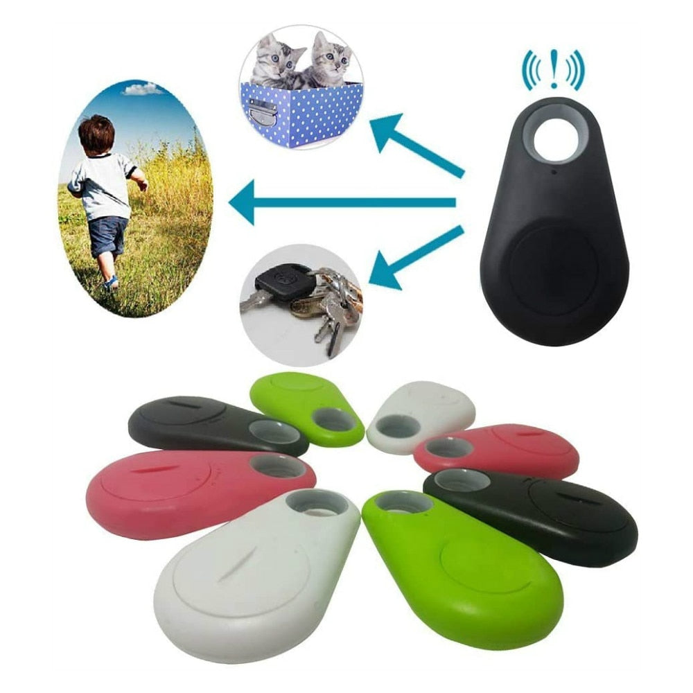 Pets Smart Mini GPS Tracker Anti-Lost Waterproof with Bluetooth for Pet Dog Cat Keys Wallet Bag Kids Trackers Finder Equipment