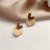 Fashion temperament contracted geometric stud earrings heart-shaped earrings women love stud earrings jewelry accessories