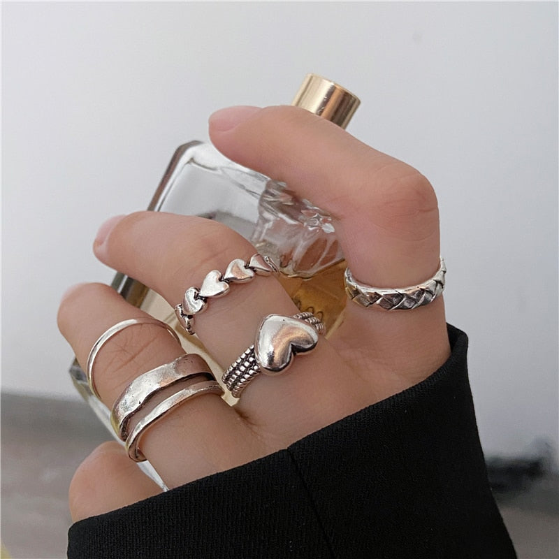 Trendy Gold Butterfly Rings For Women Men Lover Couple Rings Set Friendship Engagement Wedding Open Rings 2021 Jewelry