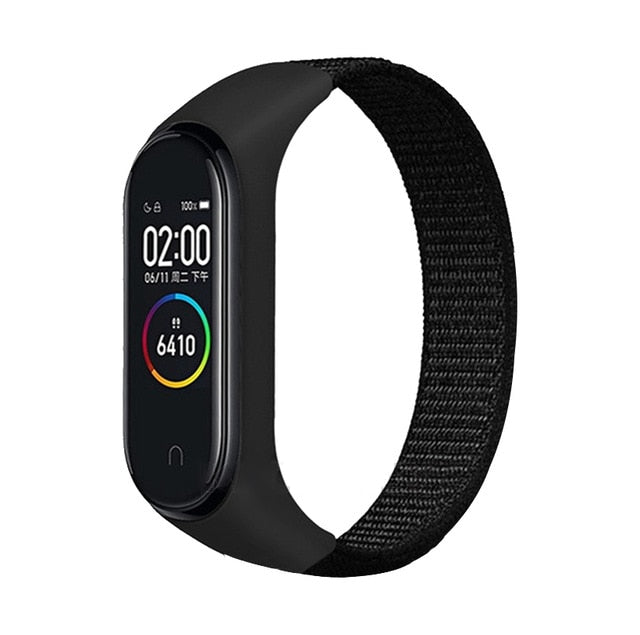 Bracelet for mi band 5 6 Strap Nylon Sport loop watch Belt pulsera correa Miband strap Wristband for xiaomi Mi band 4 3 Bracelet