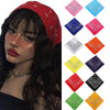 New Bohemian Print Bandana Hair Bands for Women Girls Square Scarf Turban Multifunctional Headband Hair Accessories Headwear