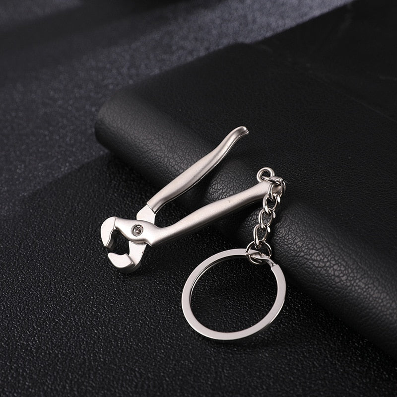 Creative gift car metal keychain turbo gear hub pendant brake disc shock absorber Pendant