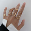 Trendy Gold Butterfly Rings For Women Men Lover Couple Rings Set Friendship Engagement Wedding Open Rings 2021 Jewelry