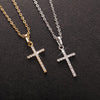 Fashion Female Cross Pendants dropshipping Gold Black Color Crystal Jesus Cross Pendant Necklace Jewelry For Men/Women Wholesale