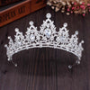 2019 New Fashion Baroque Luxury Crystal AB Bridal Crown Tiaras Light Gold Diadem Tiaras for Women Bride Wedding Hair Accessories