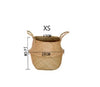 Seaweed Wicker Basket Rattan Hanging Flowerpot Flowerpot Dirty Clothes Dirty Clothes Basket Storage Basket   WF1015