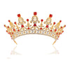 2019 New Fashion Baroque Luxury Crystal AB Bridal Crown Tiaras Light Gold Diadem Tiaras for Women Bride Wedding Hair Accessories