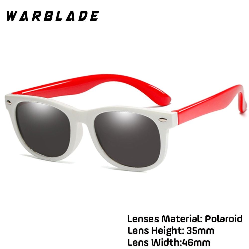 WarBlade New Kids Polarized Sunglasses TR90 Boys Girls Sun Glasses Silicone Safety  Glasses Gift For Children Baby UV400 Eyewear