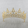 2019 New Fashion Baroque Luxury Crystal AB Bridal Crown Tiaras Light Gold Diadem Tiaras for Women Bride Wedding Hair Accessories