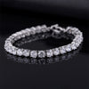 4mm Cubic Zirconia Tennis Bracelet Iced Out Chain Bracelets For Women Men Gold Silver Color Men Bracelet CZ Chain Homme Jewelry