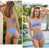 FINETOO Seamless Tanks Tops Panties Set Female Underwear Wireless Bra Crop Top Women Low-rise Underpants Soft Bralette Lingerie