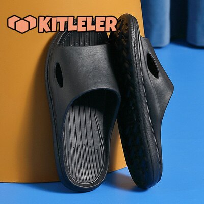 Bathroom vip Anti-slip Shoes Women Thick Platform Slippers Summer Beach Eva Soft Sole Slide Sandals Leisure Men Ladies Indoor