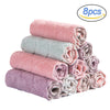 8PCS Microfiber Kitchen Towel Soft Absorbent Dish Towel Non-stick Oil Washing Kitchen Rag Tableware Household Cleaning Tools