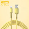 USB Cable For iPhone 12 11 Pro Max X XR XS 8 7 6 6s 5 5s Fast Data Charging Charger USB Wire Cord Liquid Silicone Cable 1/1.5/2M