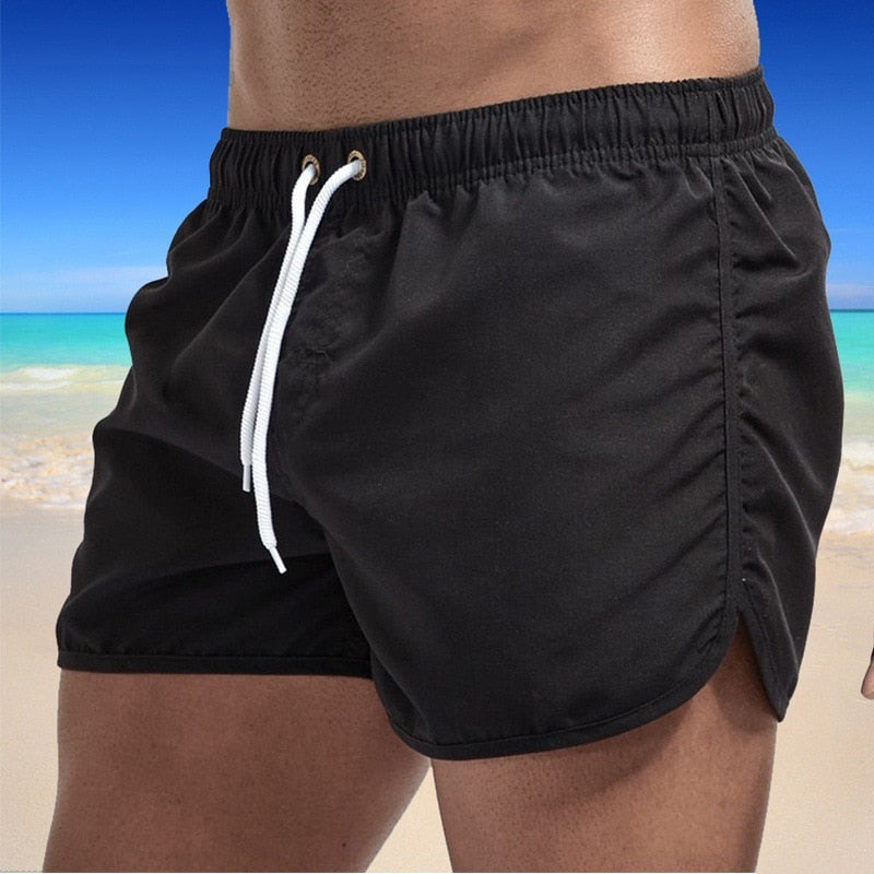 2021 Summer Men's Swimwear Shorts Brand Beachwear Sexy Swim Trunks Men Swimsuit Low Waist Breathable Beach Wear Surf