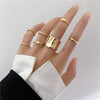 Trendy Gold Butterfly Rings For Women Men Lover Couple Rings Set Friendship Engagement Wedding Open Rings 2021 Jewelry