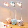 Creative Elephant Animal Led Table Lamp Charging Plug-in Dual-Use Three-Color Temperature Adjustable Learning Table Lamp