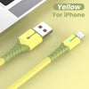 USB Data Cable For iPhone 12 Mini 12 Pro Max X XR 11 XS 8 7 6s Liquid Silicone Charging Cable USB Data Cable Phone Charger Cable