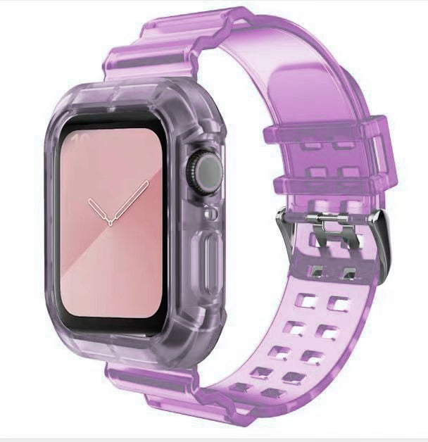 Newest Sport Strap for Apple Watch Band  Series 6 1 2 3 4 5 silicone Transparent  for Iwatch 5 4 Strap 38mm 40mm 42mm 44mm wirst