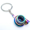 Creative gift car metal keychain turbo gear hub pendant brake disc shock absorber Pendant