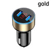 Car Charger Dual USB QC 3.0 Adapter Cigarette Lighter LED Voltmeter For All Types Mobile Phone Charger Smart Dual USB Charging