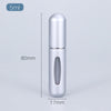 5ml Perfume Atomizer Portable Liquid Container For Cosmetics Mini Aluminum Spray Alcochol Empty Bottle  Refillable For Traveling