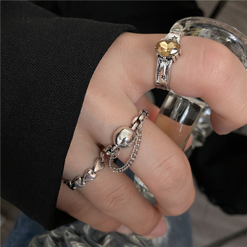 Trendy Gold Butterfly Rings For Women Men Lover Couple Rings Set Friendship Engagement Wedding Open Rings 2021 Jewelry