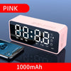 Wireless Bluetooth Speaker Small Mini Alarm Clock Portable Cannon Mini Voice Broadcast the Card Instert Vehicular Audio System