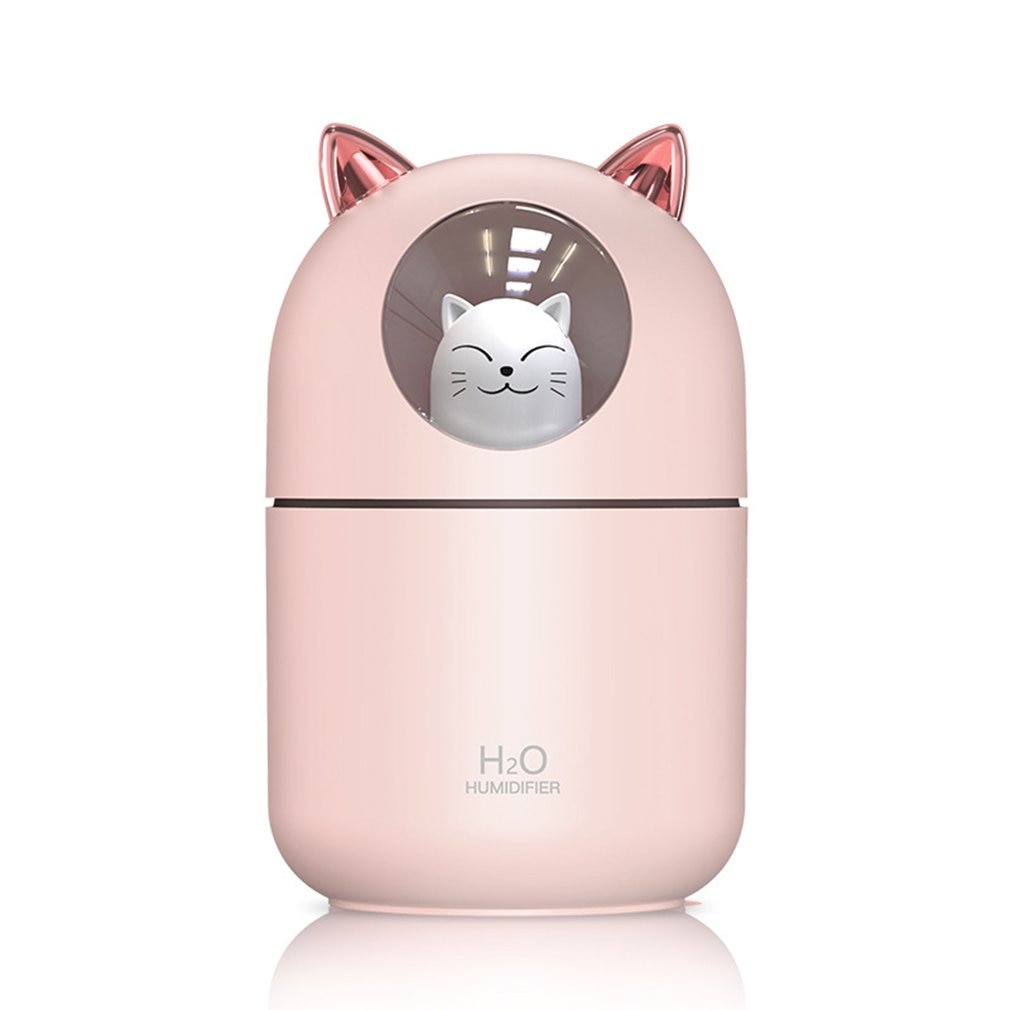 LED Light Cartoon Cat Humidifier