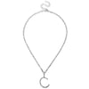 Caraquet Ice out A-Z Letter Initial Pendant Necklace Silver Color Tennis Chain Choker Necklace Female Fashion Statement Jewelry