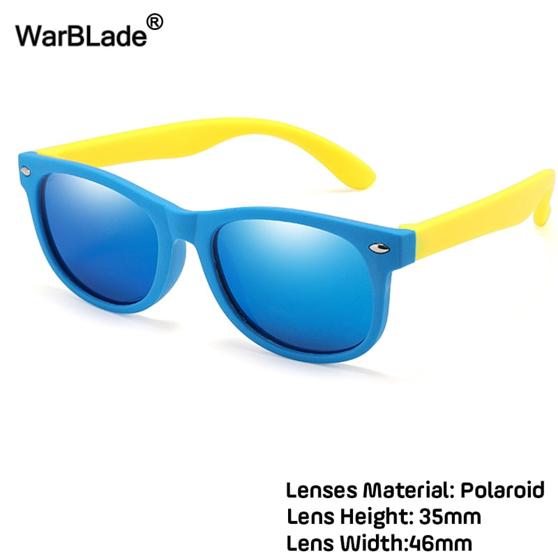 WarBlade New Kids Polarized Sunglasses TR90 Boys Girls Sun Glasses Silicone Safety  Glasses Gift For Children Baby UV400 Eyewear